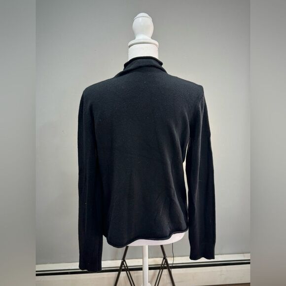 Black Cyrus Mock Neck Sweater Size M EUC - Picture 2 of 5